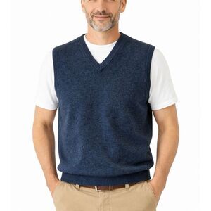 L.L. Bean lambswool vneck sweater vest size xxl